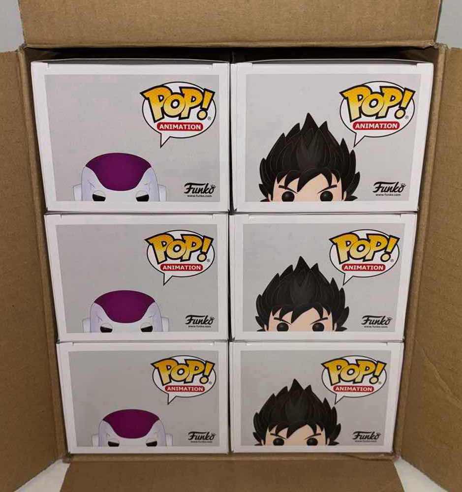 Photo 1 of NEW 6-PACK ASSORTED DRAGONBALL Z  ANIMATION FUNKO POP! VINYL FIGURES, #861 FRIEZA 4TH FORM (3) & #863 PRINCE VEGETA (3)