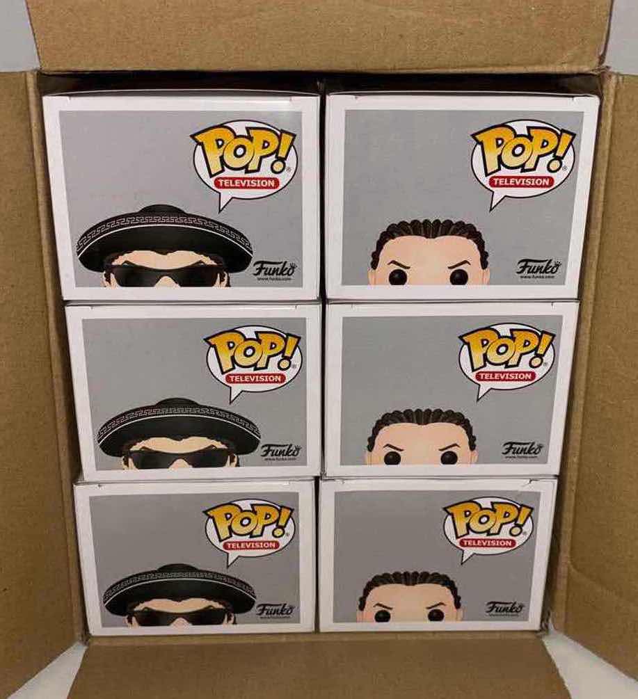 Photo 1 of NEW 6-PACK ASSORTED EASTBOUND & DOWN FUNKO POP! VINYL FIGURES, #1079 KENNY POWERS IN MARIACHI OUTFIT (3) & #1080 KENNY POWERS W/CORNROWS(3)