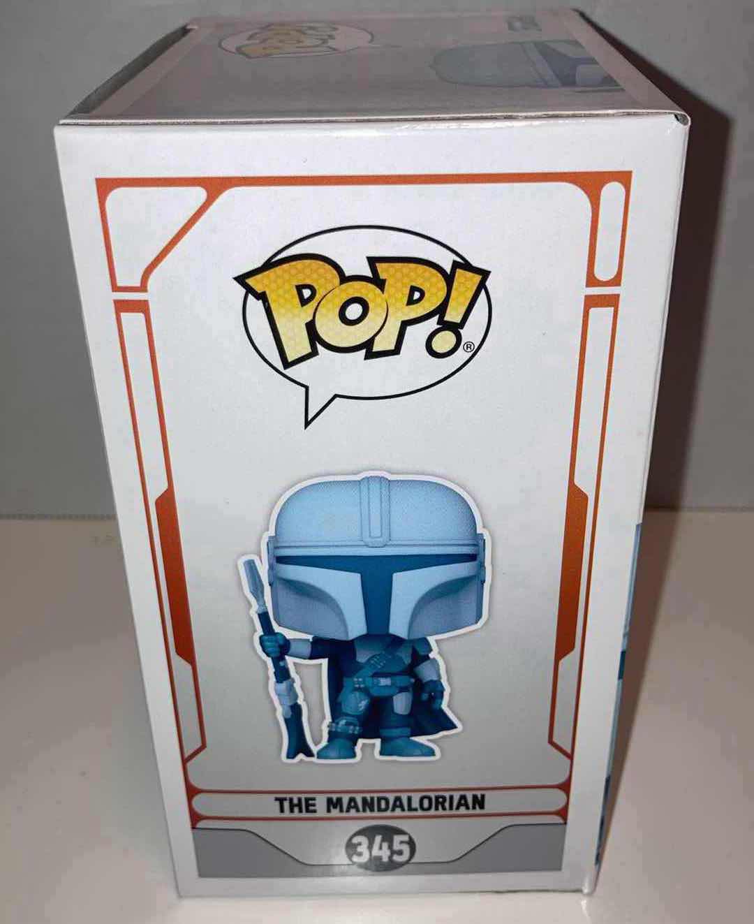 Photo 1 of NEW 6-PACK FUNKO POP! STAR WARS BOBBLE-HEAD FIGURE, #345 THE MANDALORIAN (HOLOGRAM)