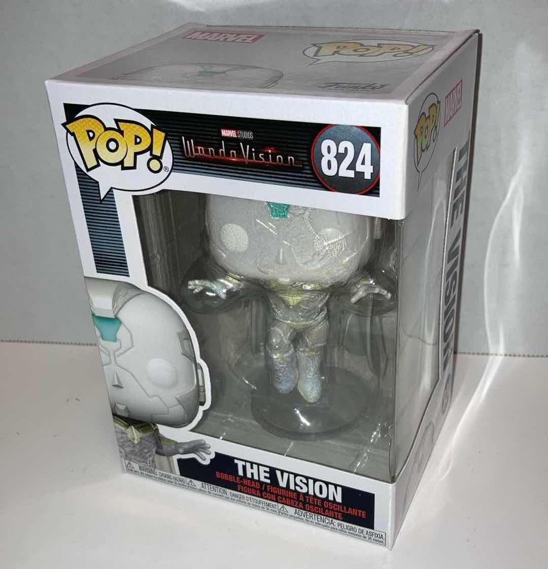 Photo 1 of NEW 6-PACK FUNKO POP! MARVEL BOBBLE-HEAD FIGURE, #824 THE VISION