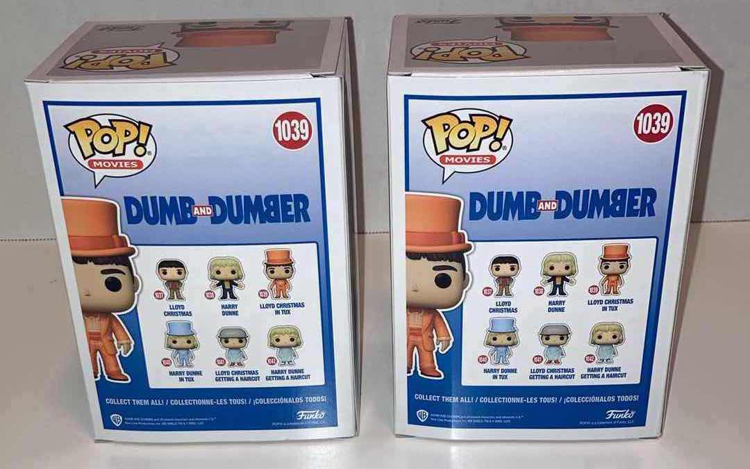 Photo 1 of NEW 2-PACK FUNKO POP! DUMB & DUMBER VINYL FIGURE, #1039 LLOYD CHRISTMAS IN TUX