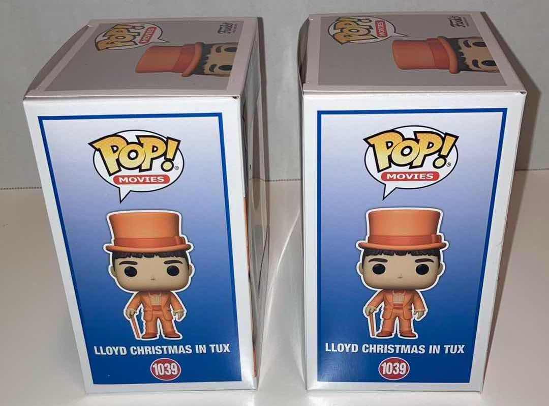 Photo 1 of NEW 2-PACK FUNKO POP! DUMB & DUMBER VINYL FIGURE, #1039 LLOYD CHRISTMAS IN TUX