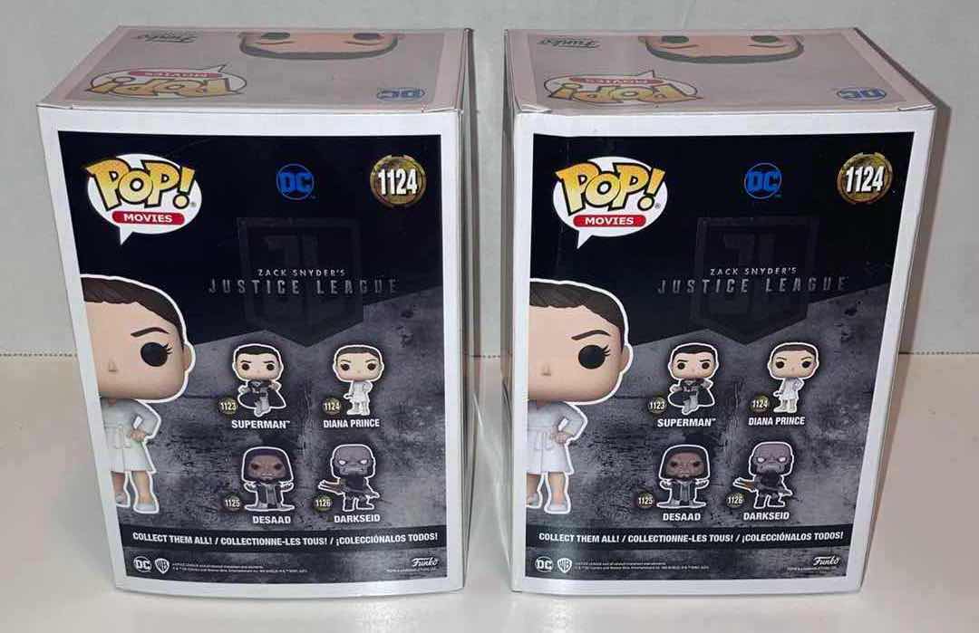 Photo 1 of NEW 2-PACK FUNKO POP! DC VINYL FIGURE, #1124 DIANA PRINCE