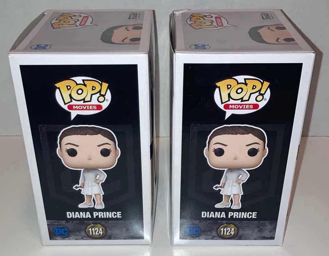 Photo 1 of NEW 2-PACK FUNKO POP! DC VINYL FIGURE, #1124 DIANA PRINCE