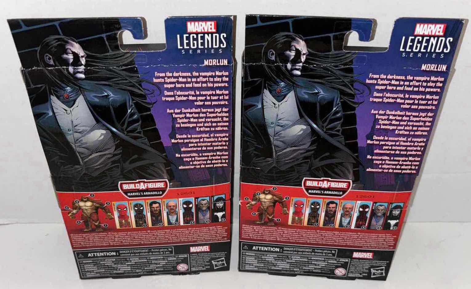 Photo 1 of NEW 2-PACK HASBRO LEGENDS SERIES MARVEL SPIDER-MAN ACTION FIGURE, "MORLUN"
