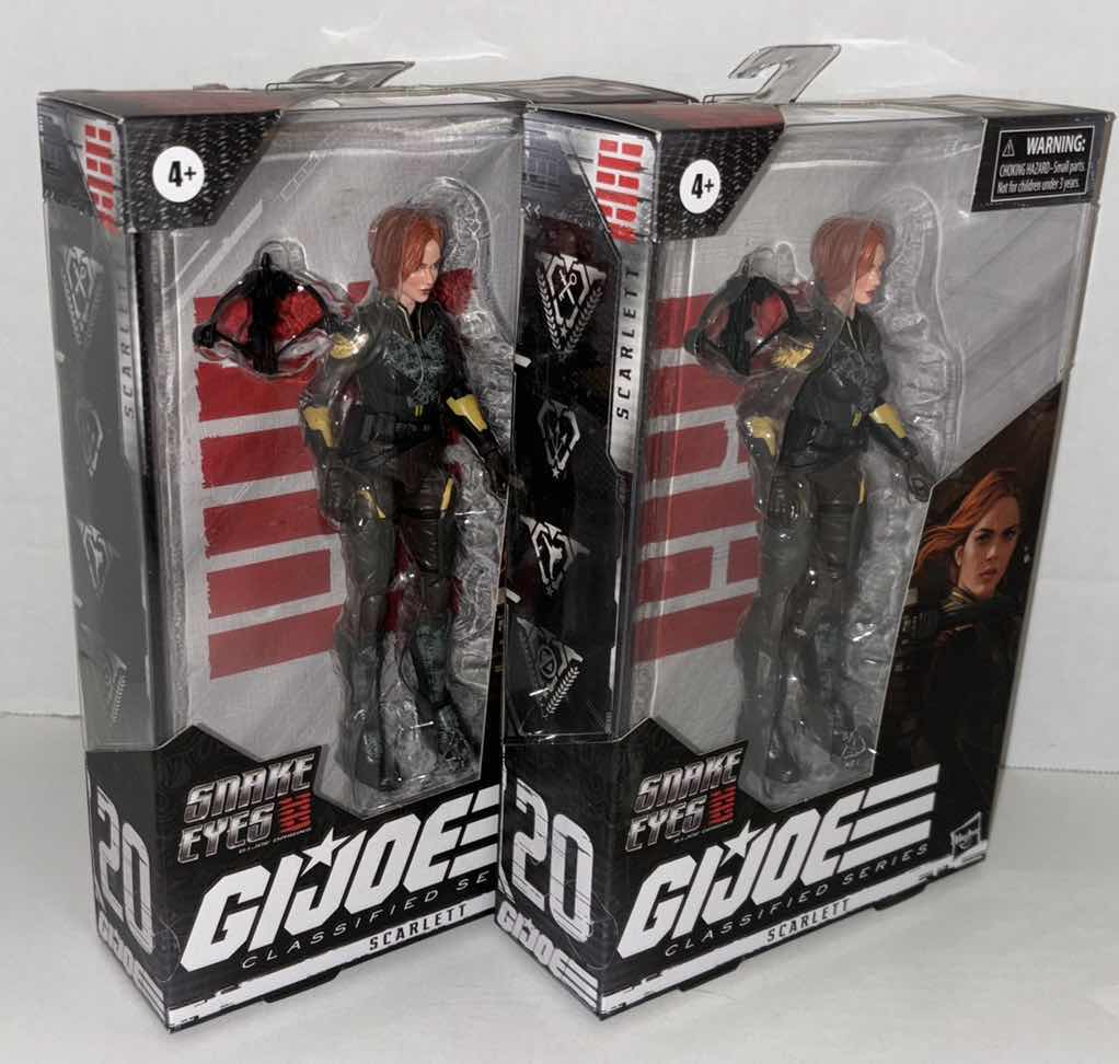 Photo 1 of NEW 2-PACK HASBRO G.I. JOE CLASSIFIED SERIES #20 "SCARLETT" ACTION FIGURE &
ACCESSORIES