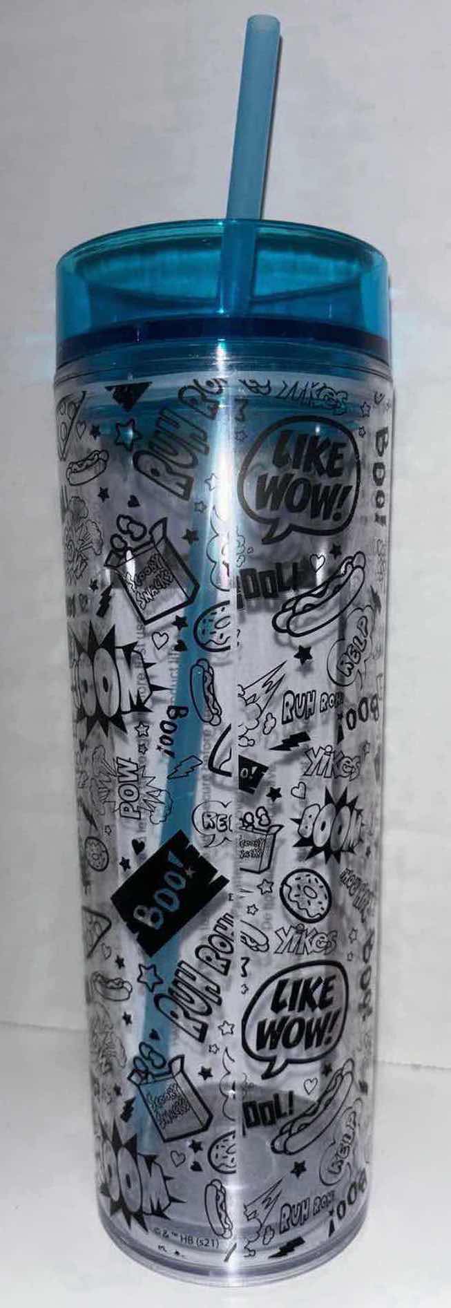 Photo 1 of $NEW 2PC BUNDLE SCOOBY-DOO 16 OZ TUMBLER CUP W/STRAW & KURT S. ADLER SCOOBY-DOO 19” STOCKING W/ WHITE PLUSH CUFF