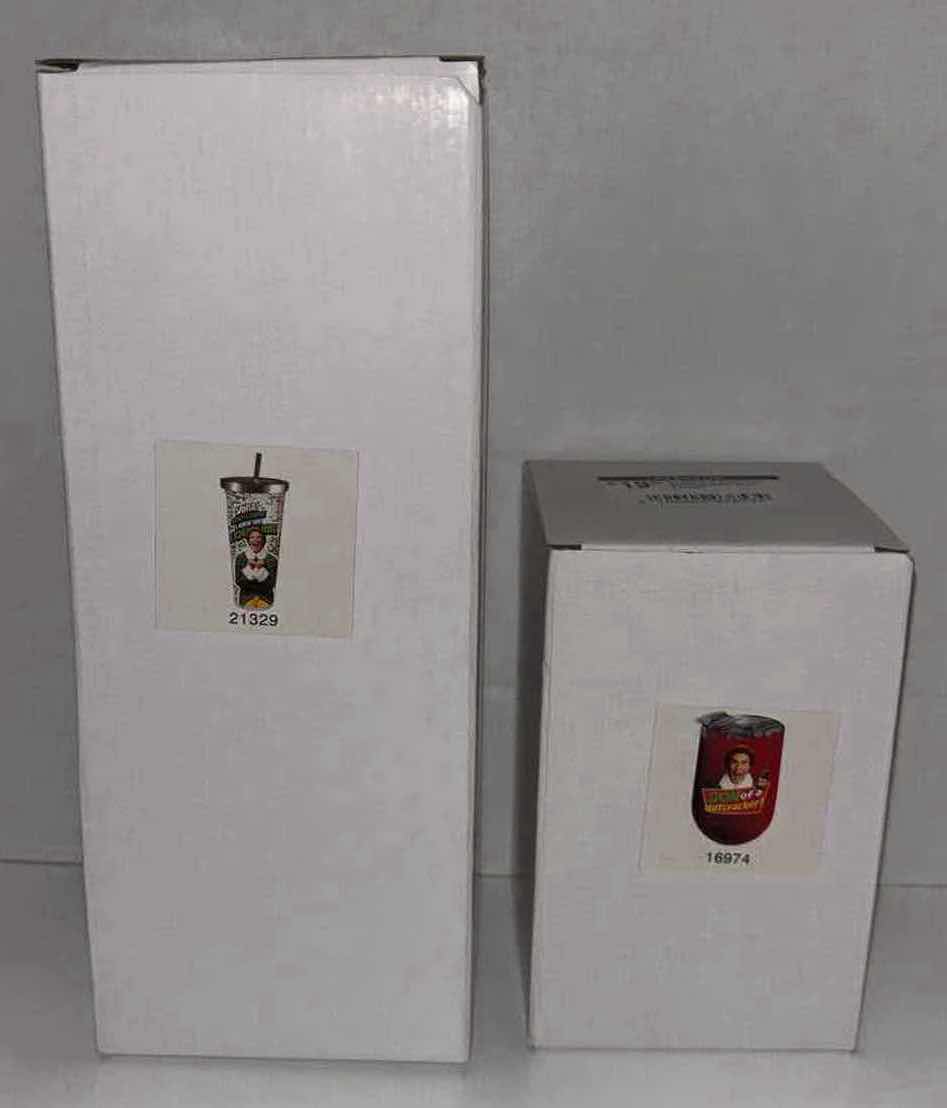Photo 1 of NEW 2-PACK SPOONIQUES “ELF” THEMED 20 OZ INSULATED CUP & 14 OZ STAINLESS STEEL TUMBLER