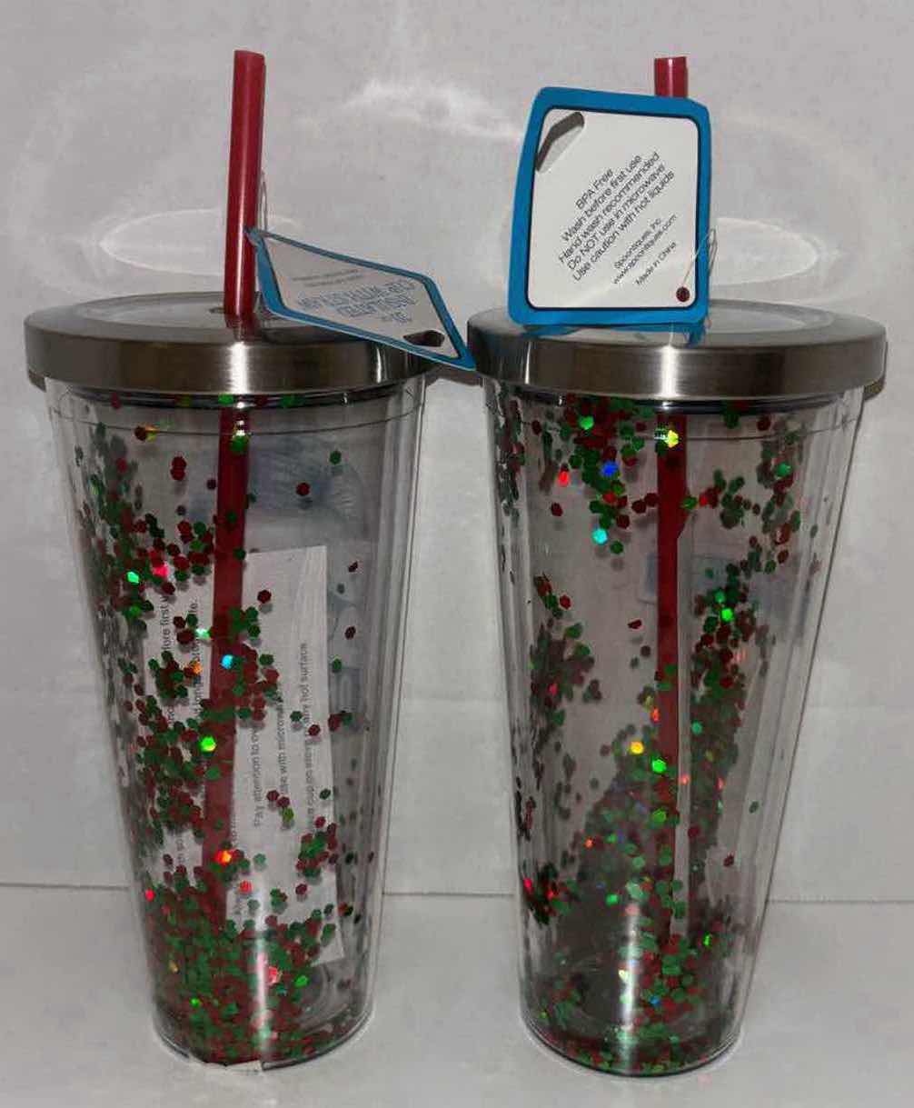 Photo 1 of NEW 2-PACK SPOONIQUES “A CHRISTMAS STORY” THEMED 20 OZ INSULATED CUPS, “OH FUDGE” & “LEG LAMP”