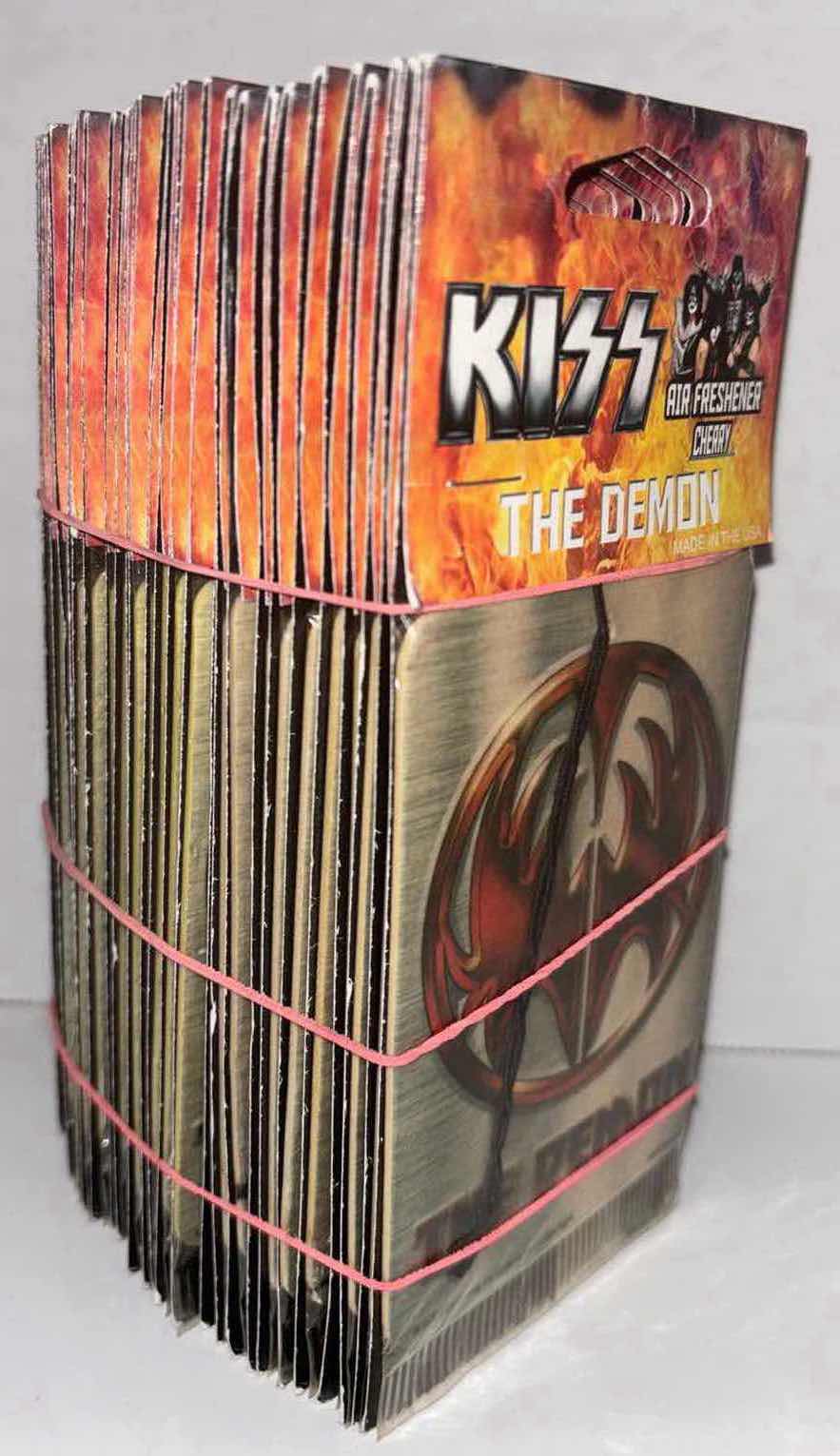 Photo 1 of NEW 30-PACK KISS AIR FRESHENERS, “THE DEMON”(CHERRY), “THE CATMAN” (GREEN APPLE), & “THE SPACEMAN” (FRESH)