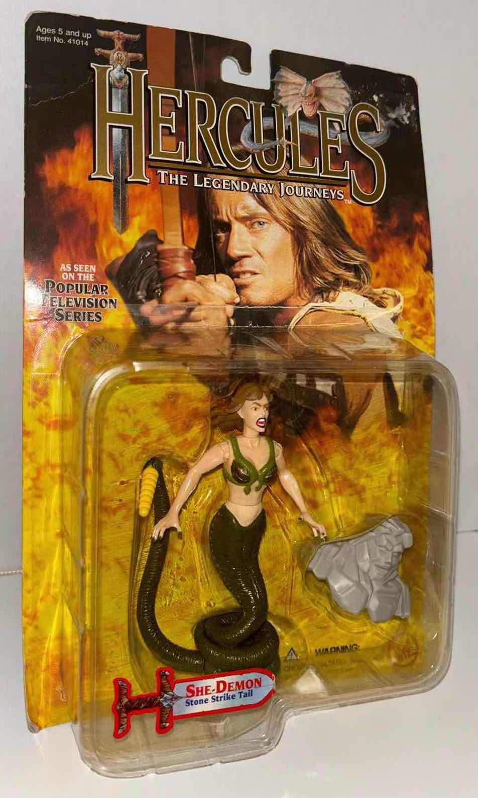 View 1 of NEW 1996 TOY BIZ HERCULES THE LEGENDARY JOURNEYS ACTION FIGURE & ACCESSORIES, “SHE-DEMON W STONE STRIKE TAIL”