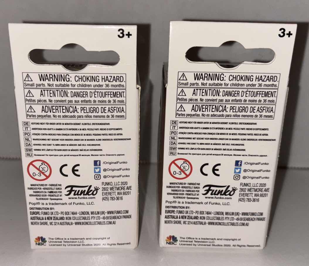 Photo 1 of NEW 2-PACK FUNKO POP! POCKET POP KEYCHAIN, THE OFFICE “DARRYL PHILBIN” & “KEVIN MALONE”