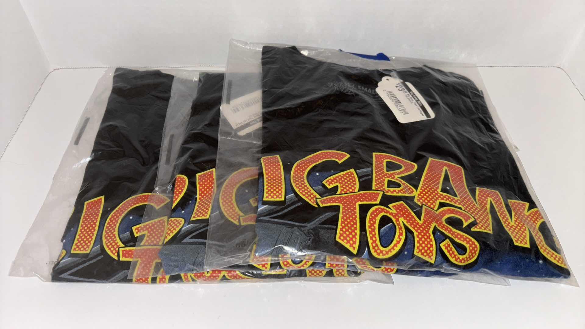 View 2 of NEW 3-PACK BIG BANG TOYS T-SHIRTS, X-SMALL (2) & SMALL (1)