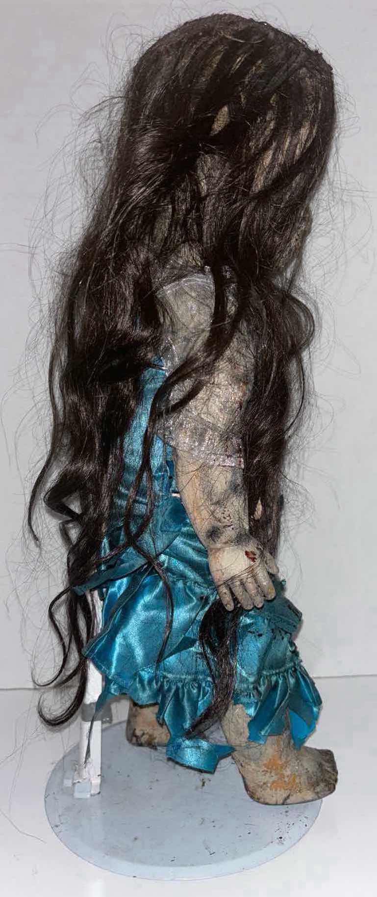 Photo 1 of 20.5” CREEPY DOLL ON STAND