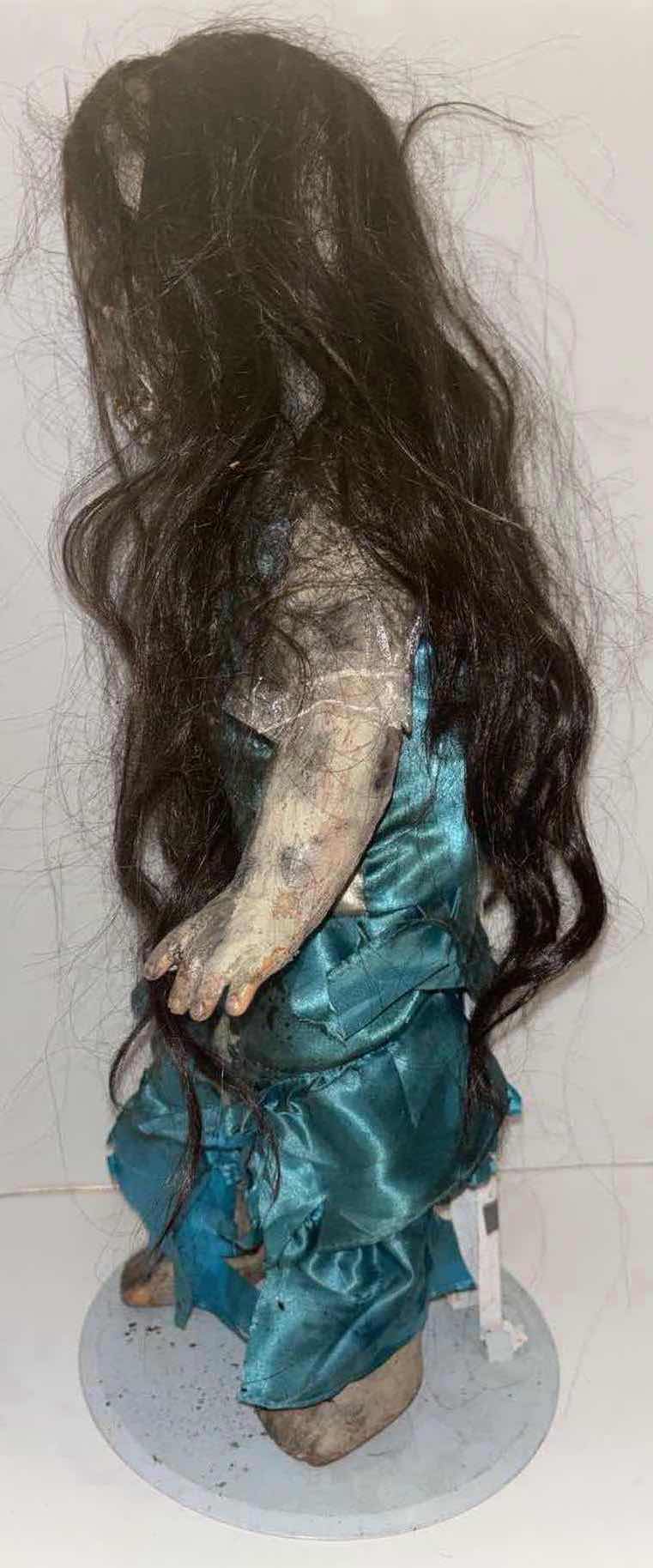 Photo 1 of 20.5” CREEPY DOLL ON STAND