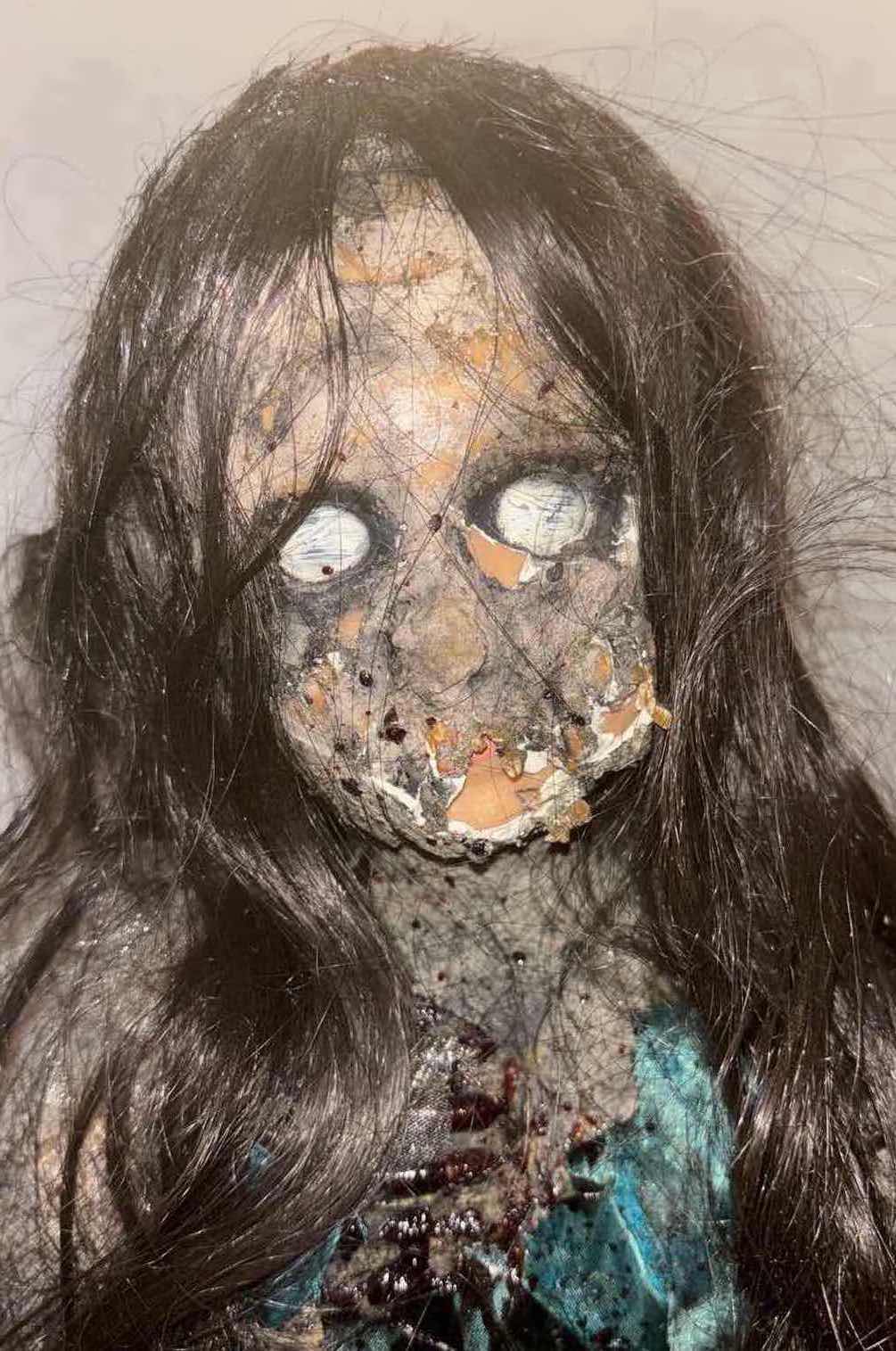 Photo 1 of 20.5” CREEPY DOLL ON STAND