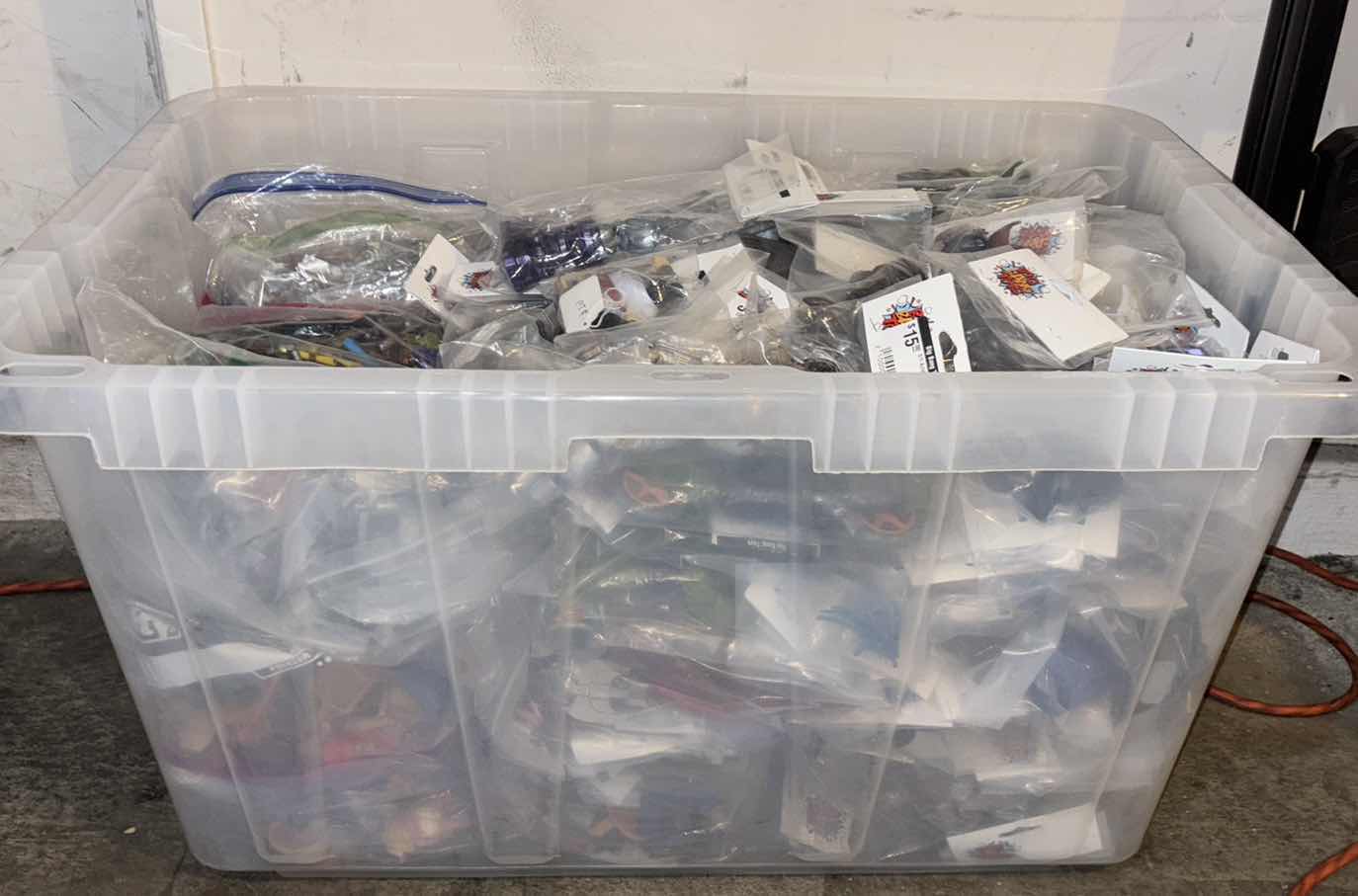 Photo 1 of 27 GAL HDX TOUGH TOTE  FULL OF VINTAGE/CURRENT TOY PARTS & WEAPONS  (WORTH $1000+) **NO RETURNS TO NELLIS**