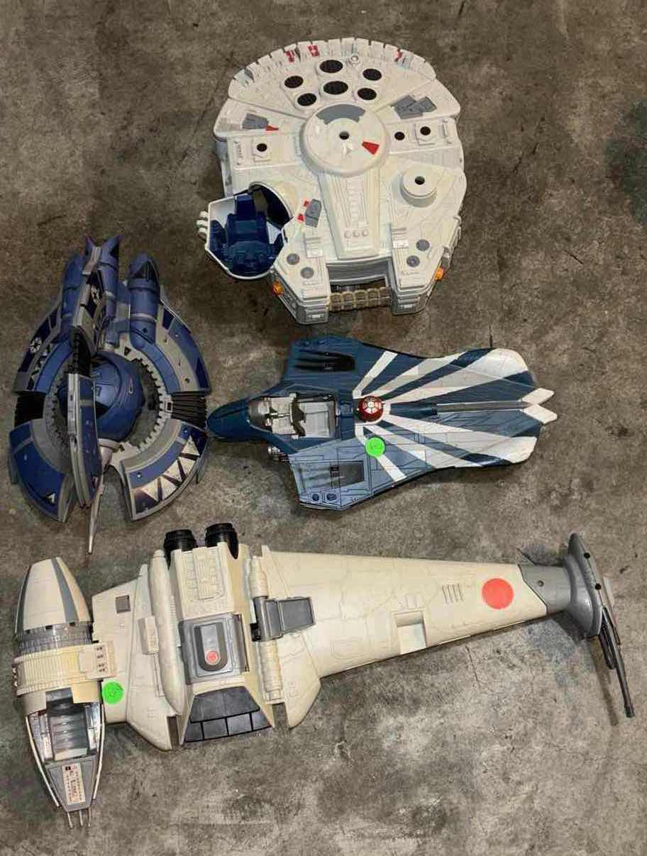 Photo 1 of BOX OF ACTION FIGURES/VEHICLES ETC (COMPLETE/INCOMPLETE) **NO RETURNS TO NELLIS**