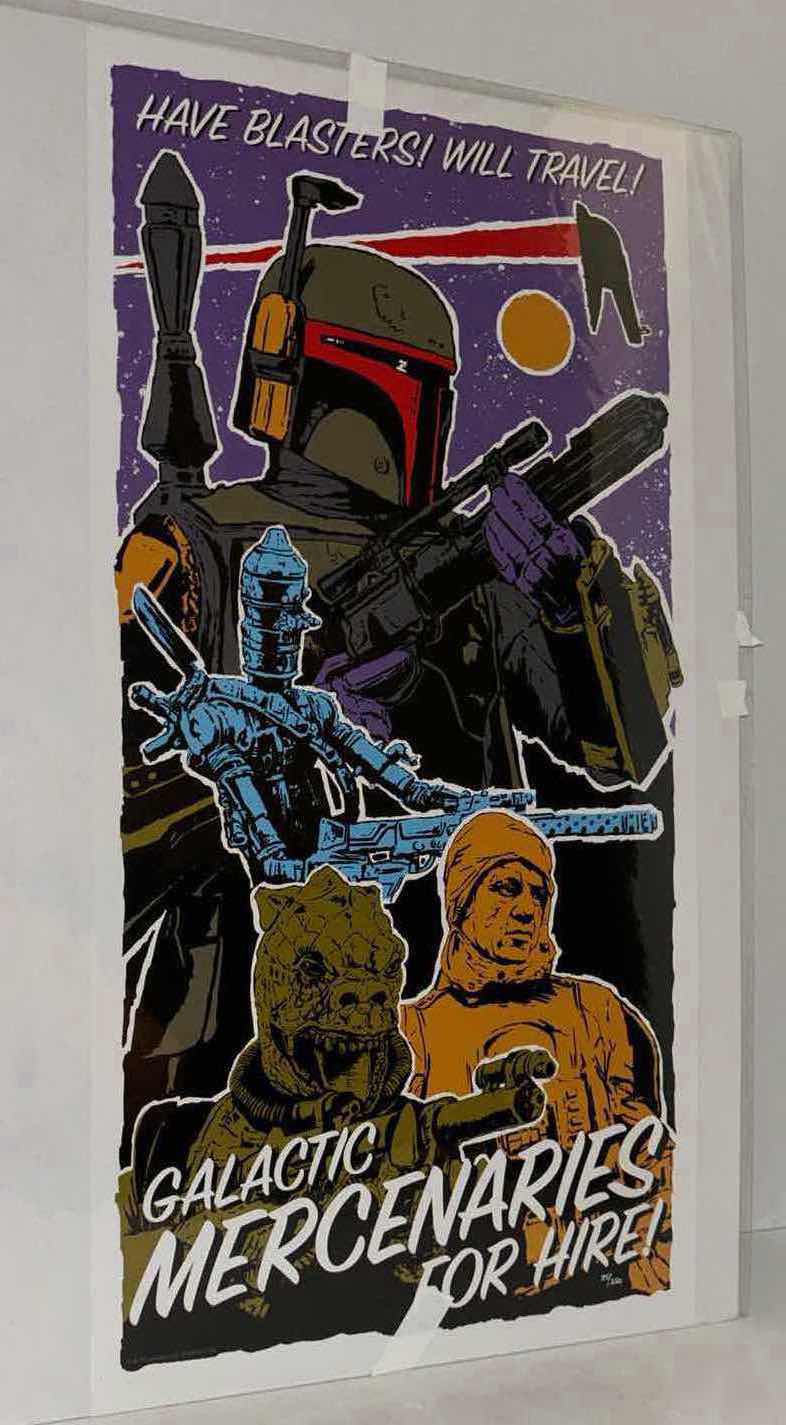 Photo 1 of $45 NEW ACME ARCHIVES DIRECT STAR WARS "HAVE BLASTERS, WILL TRAVEL" BY JJ LENDL 12" X 24" LITHOGRAPH UNFRAMED PRINT, INCLUDES CERTIFICATE OF AUTHENTICITY (#95 OF 250)