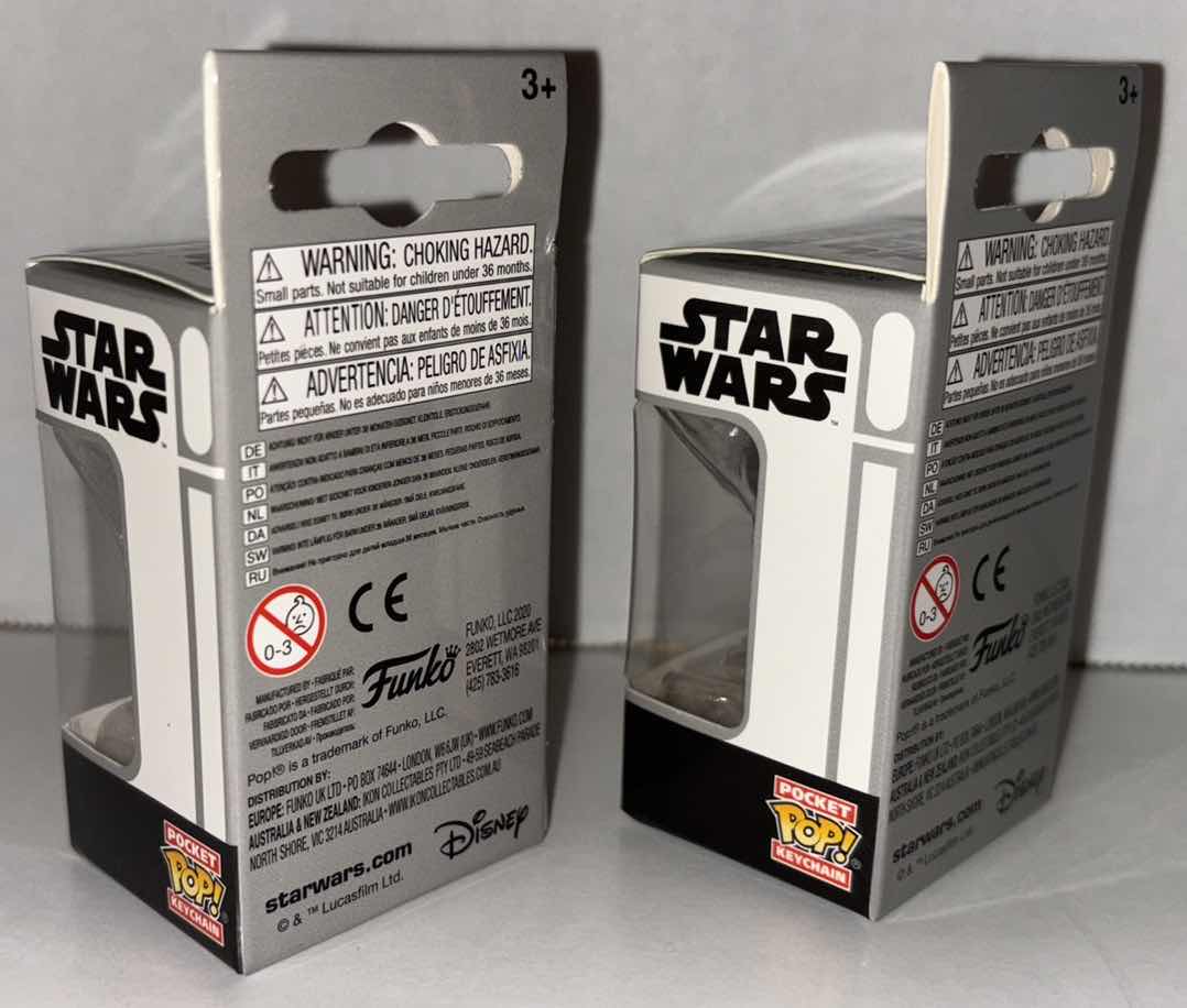 Photo 1 of NEW 12-PACK FUNKO POP!
STAR WARS POCKET POP VINYL FIGURE KEYCHAIN, "PRINCESS LEIA" (6) & "HAN SOLO" (6)