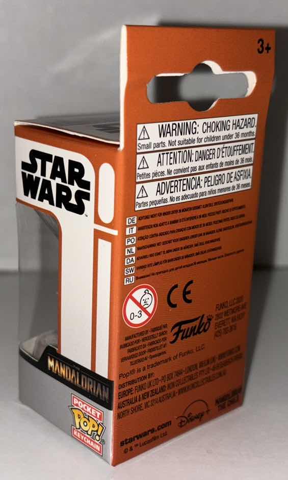 Photo 1 of NEW 12-PACK FUNKO POP!
STAR WARS MANDALORIAN POCKET POP VINYL FIGURE KEYCHAIN, "MANDO W/BLASTER”
