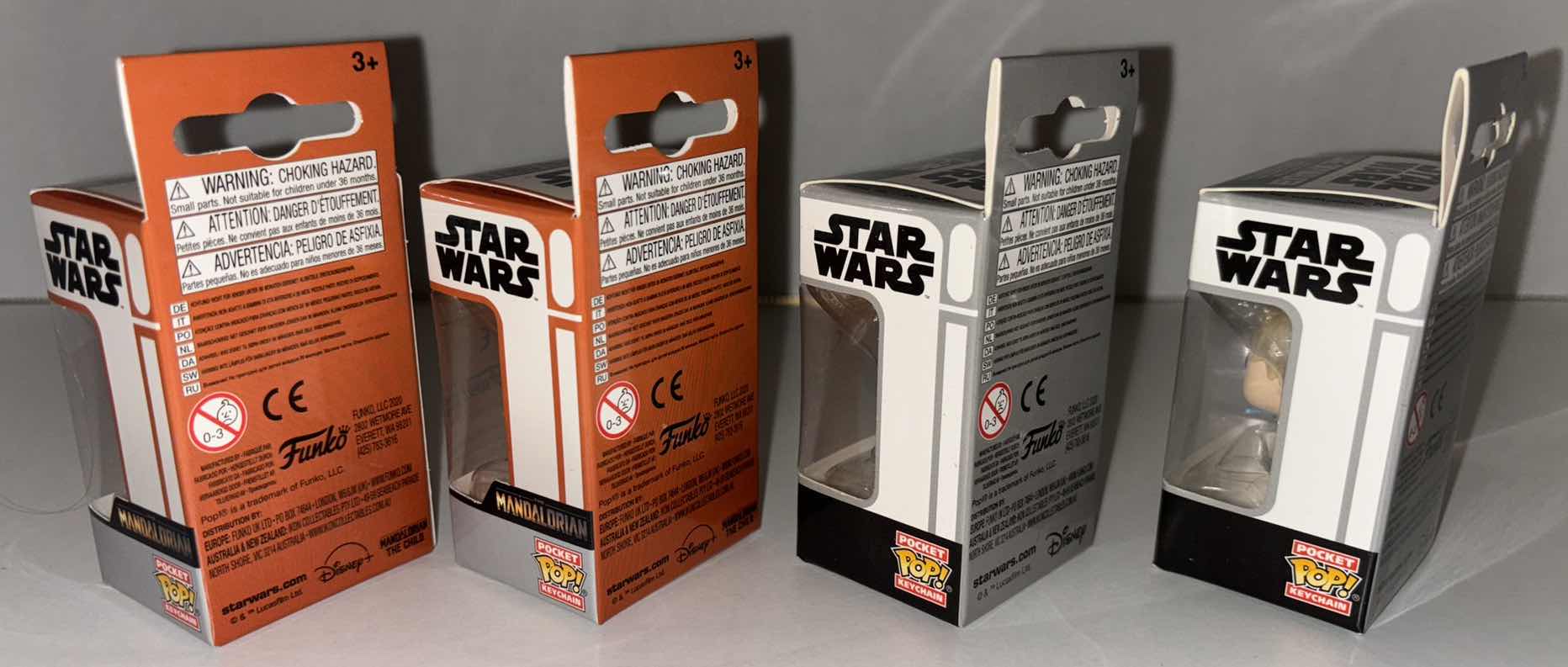 Photo 1 of NEW 12-PACK FUNKO POP!
STAR WARS POCKET POP VINYL FIGURE KEYCHAIN “MOFF GIDEON”, “THE MANDALORIAN”, “C-3PO”, “LUKE SKYWALKER” (3 EACH)