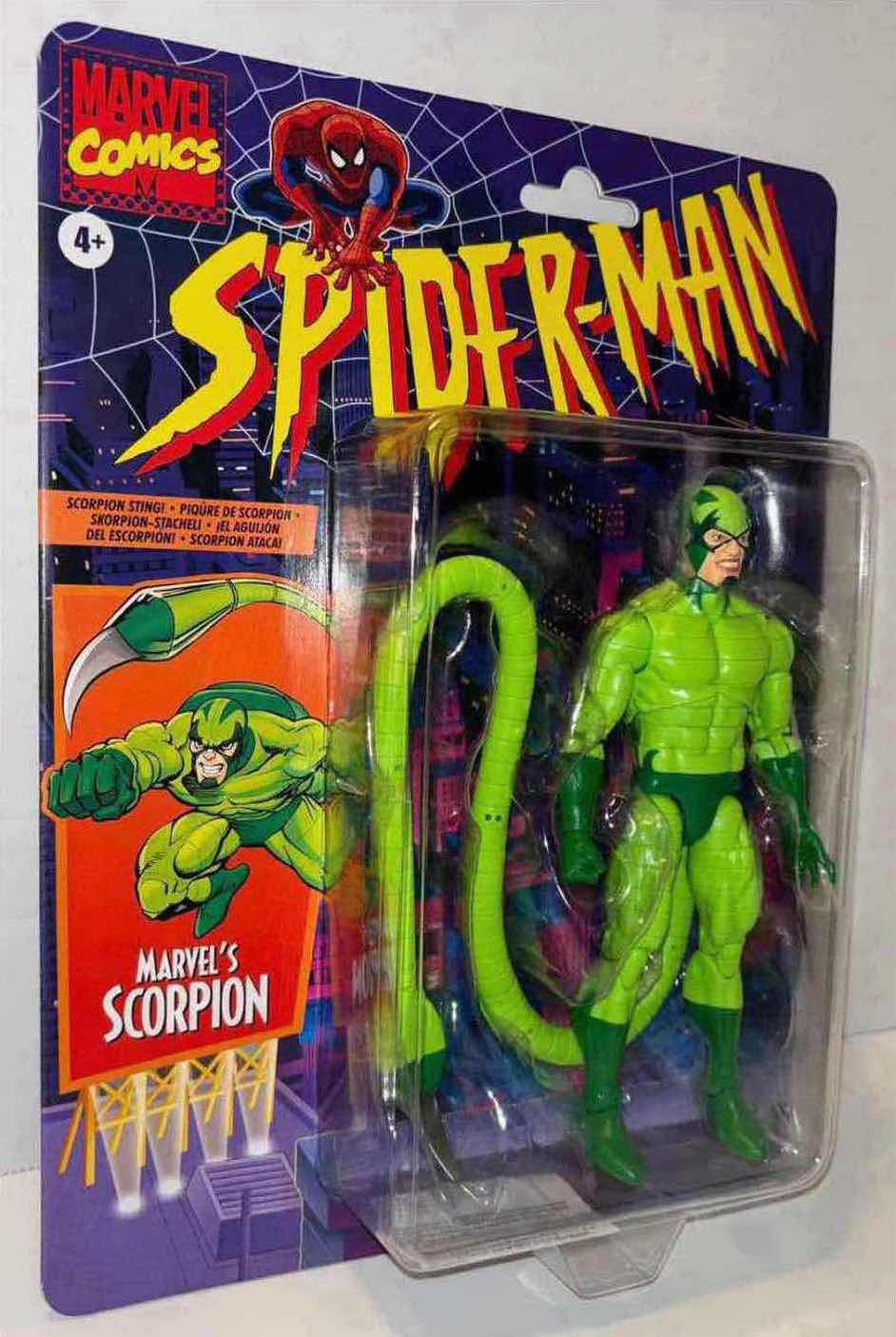 Photo 1 of NEW 4-PACK HASBRO MARVEL COMICS SPIDER-MAN ACTION FIGURE, "MARVEL'S SCORPION"
