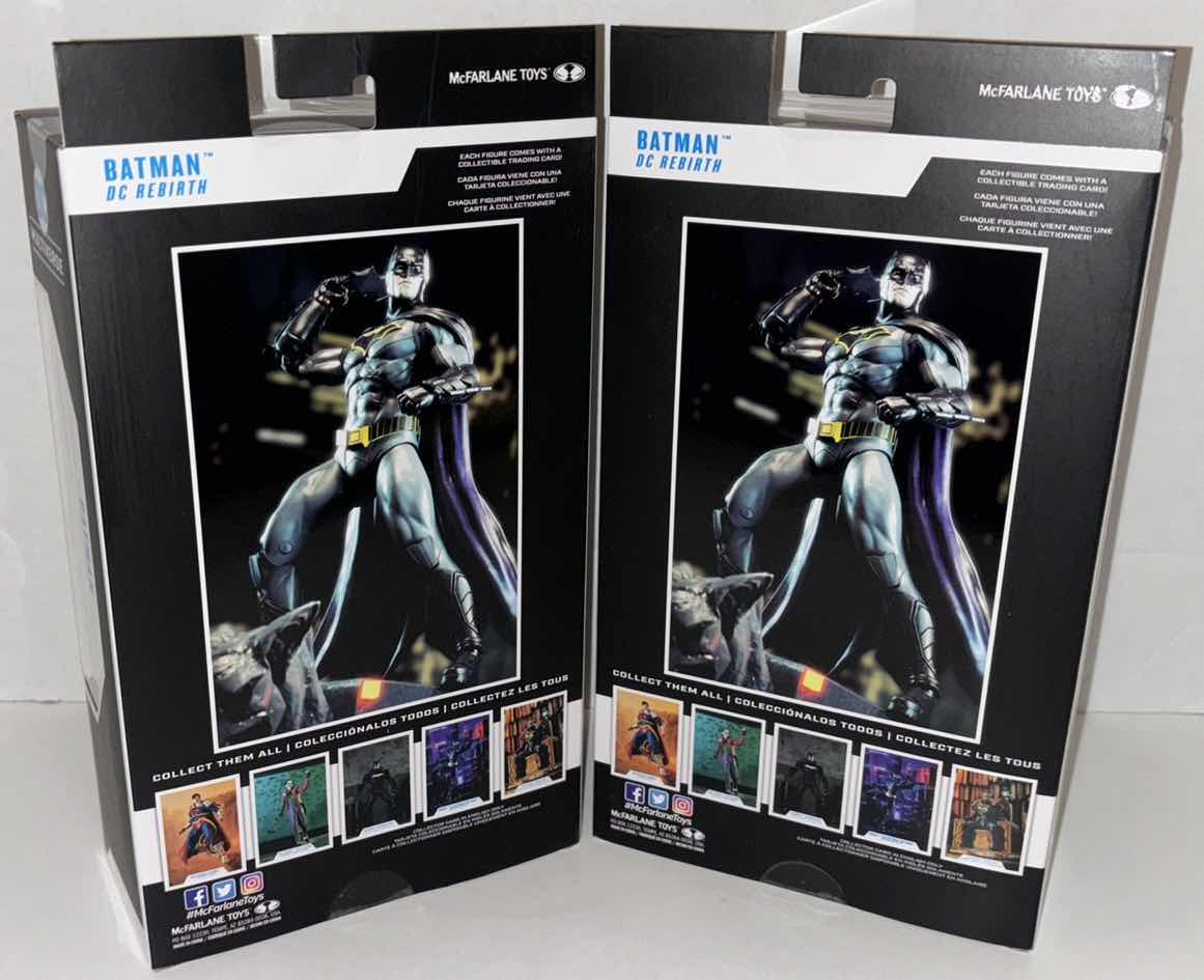 Photo 1 of NEW 2-PACK MCFARLANE TOYS DC MULTIVERSE ACTION FIGURE & ACCESSORIES, DC REBIRTH: "BATMAN"