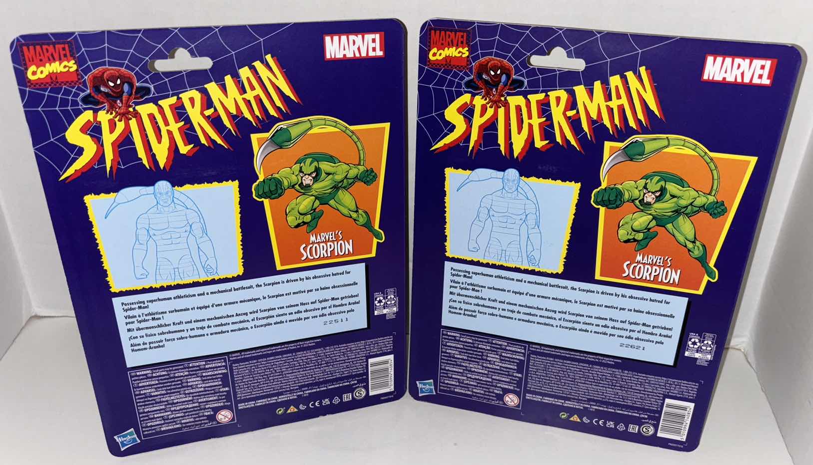 Photo 1 of NEW 2-PACK HASBRO MARVEL COMICS SPIDER-MAN ACTION FIGURE, "MARVEL'S SCORPION"