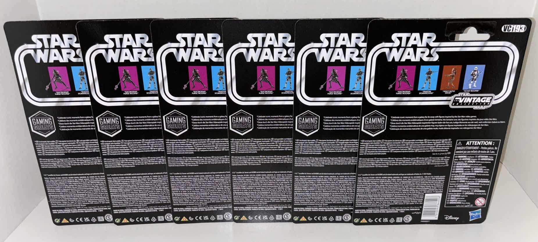 Photo 1 of NEW 6-PACK HASBRO/KENNER STAR WARS THE VINTAGE COLLECTION ACTION FIGURE & ACCESSORIES, BATTLEFRONT II "HEAVY BATTLE DROID"