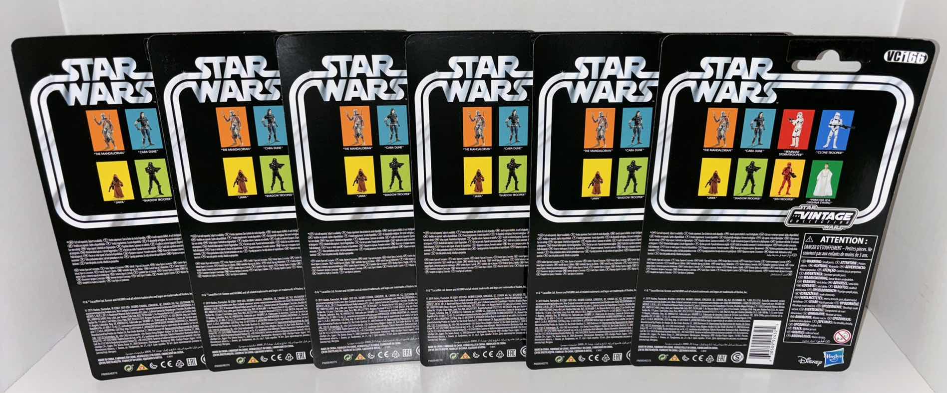 Photo 1 of NEW 6-PACK HASBRO STAR WARS THE VINTAGE COLLECTION ACTION FIGURE & ACCESSORIES, "THE MANDALORIAN (REGULAR)"