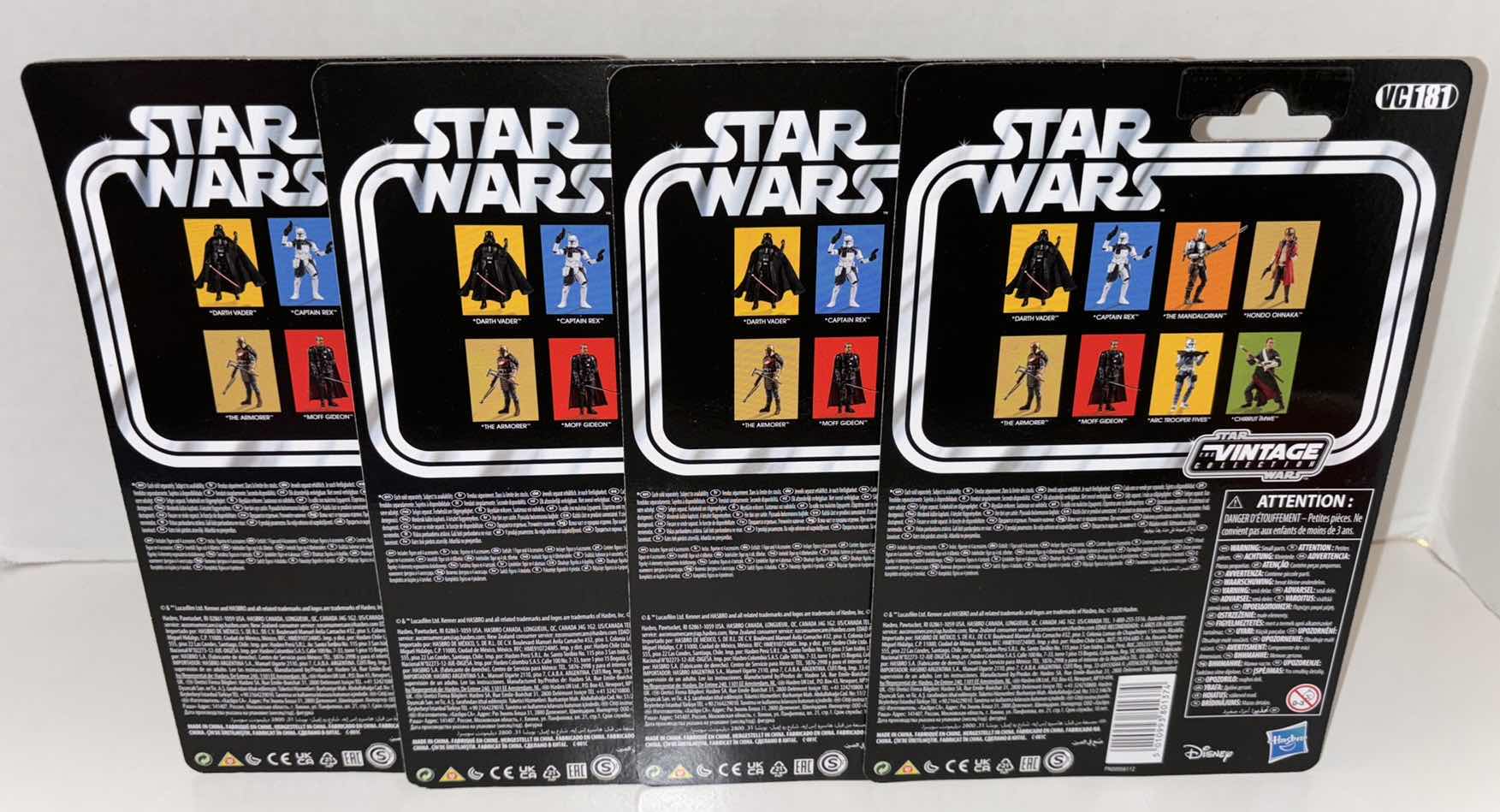 Photo 1 of NEW 4-PACK HASBRO STAR WARS THE VINTAGE COLLECTION ACTION FIGURE & ACCESSORIES,
"THE MANDALORIAN (BESKAR)"