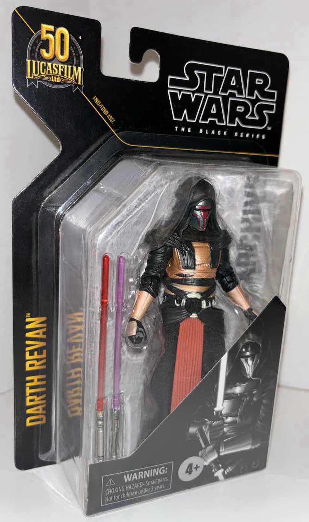 Photo 1 of NEW ASSORTED 4-PACK HASBRO STAR WARS THE BLACK SERIES 50TH ANNIVERSARY ARCHIVE ACTION FIGURE & ACCESSORIES, "CLONE COMMANDER CODY, DARTH REVAN, GRAND ADMIRAL THRAWN & PRINCESS LEIA ORGANA"