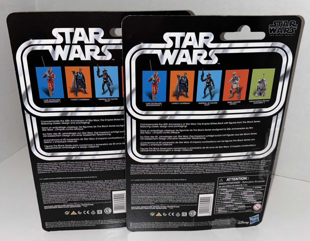 Photo 1 of NEW 2-PACK HASBRO KENNER STAR WARS THE BLACK SERIES 6" ACTION FIGURE & ACCESSORIES, THE EMPIRE STRIKES BACK 40TH ANNIVERSARY "IMPERIAL TIE FIGHTER PILOT"