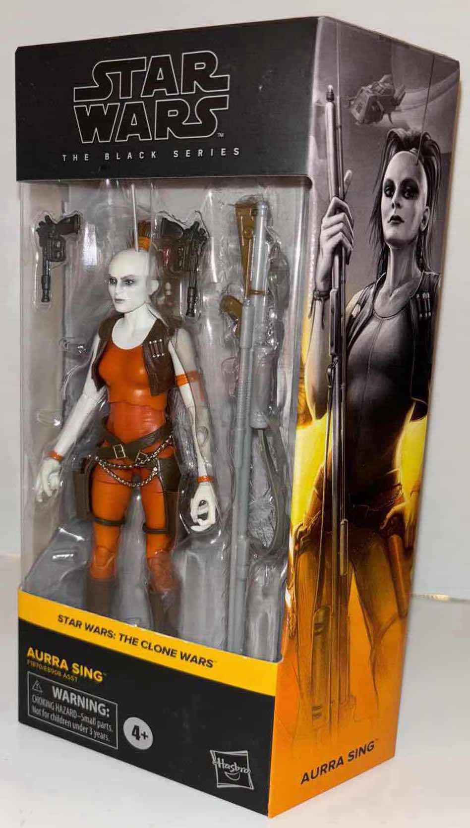 Photo 1 of NEW 4-PACK HASBRO STAR WARS THE BLACK SERIES ACTION FIGURE & ACCESSORIES, THE CLONE WARS "AURRA SING"