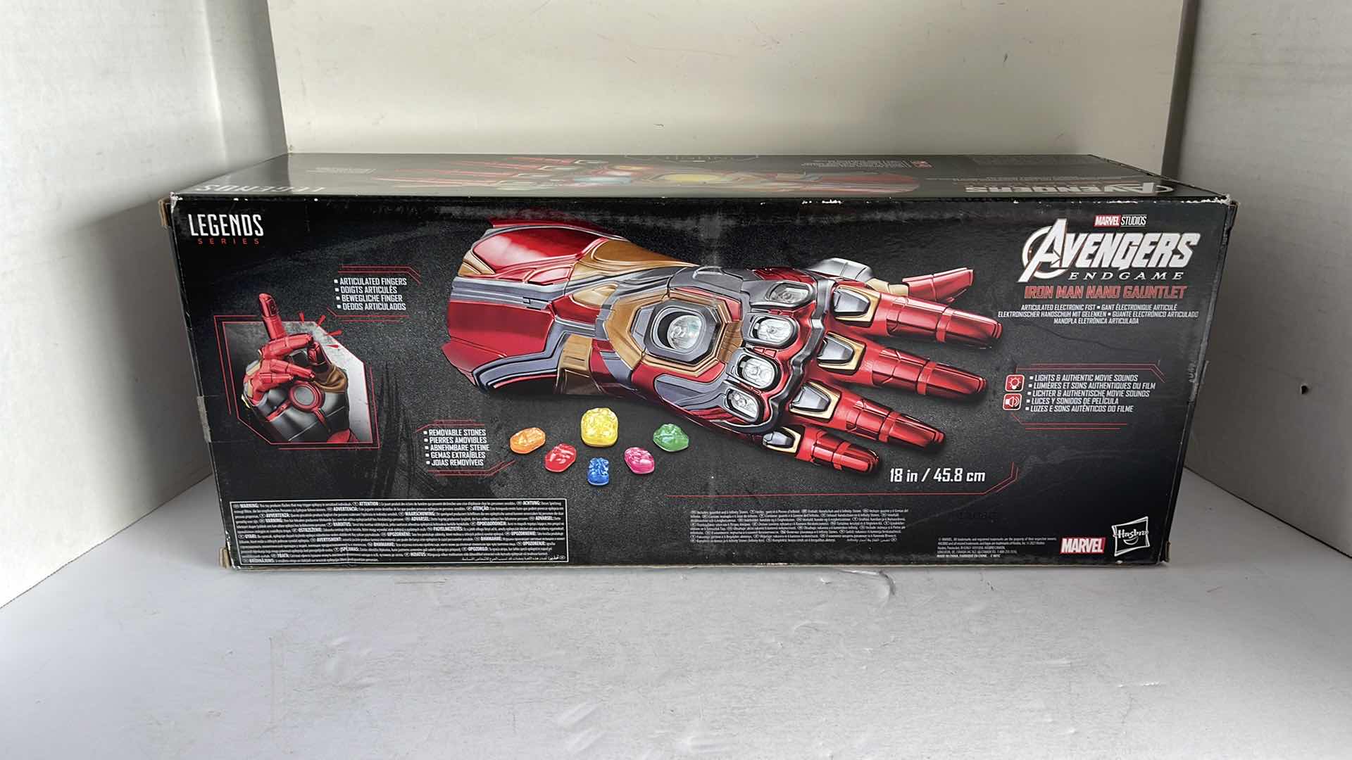 Photo 2 of NIB MARVEL STUDIOS LEGENDS SERIES AVENGERS ENDGAME IRON MAN NANO GAUNTLET MSRP $139.99