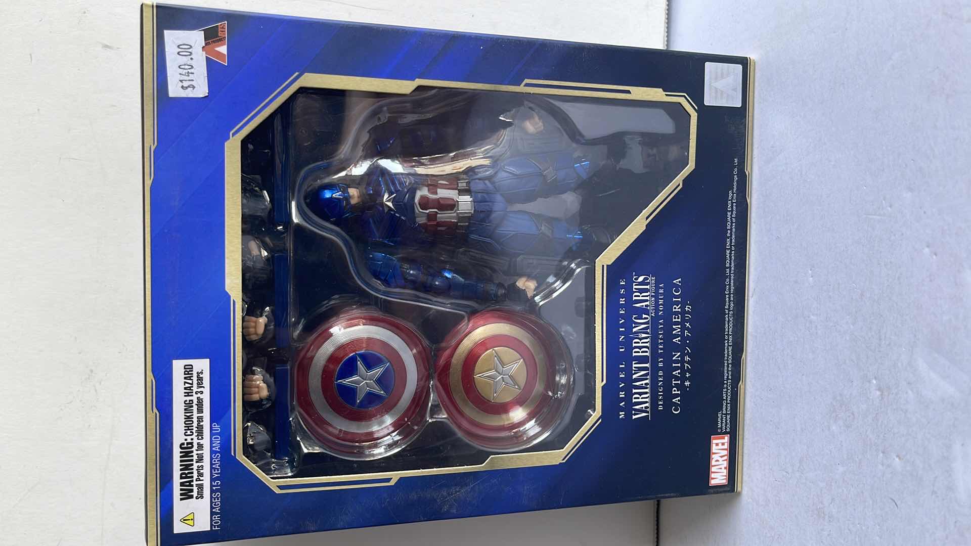 Photo 1 of NIB MARVEL UNIVERSE VIBRANT BRING ARTS CAPTAIN AMERICA MSRP $100