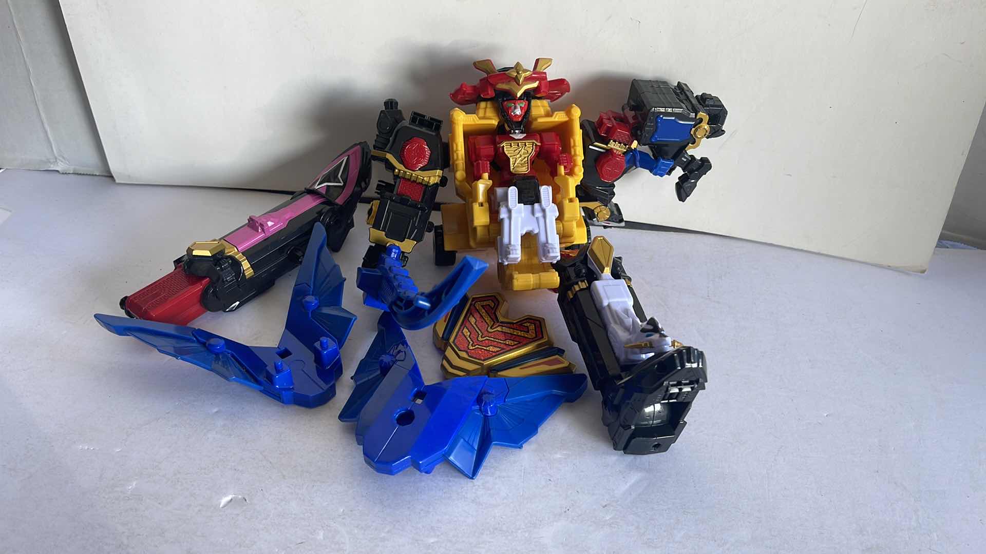 Photo 1 of 2017 POWER RANGERS DX NINJA STEEL DELUXE MEGAZORD 4 ZORDS MSRP $22.99