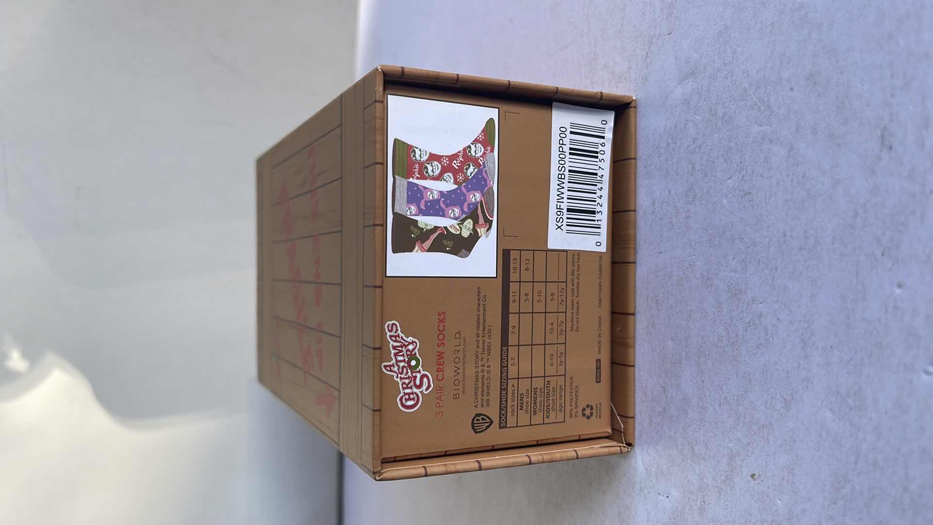 Photo 1 of NIB A CHRISTMAS STORY CREW SOCKS (3) MSRP $12.99