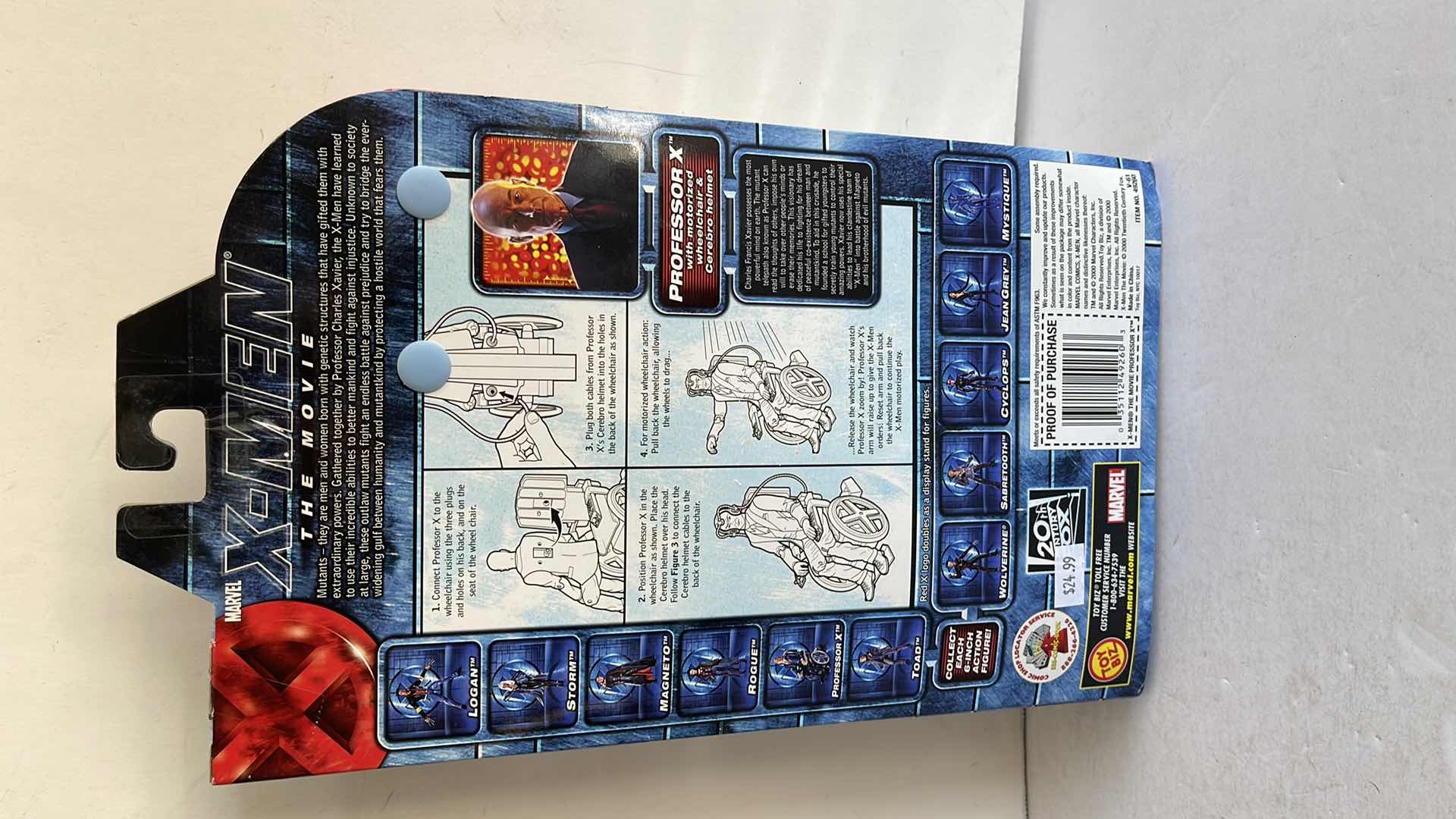 Photo 1 of NIB MARVEL X-MEN THE MOVIE PATRICK STEWART AS PROFESSOR X MSRP $24.99