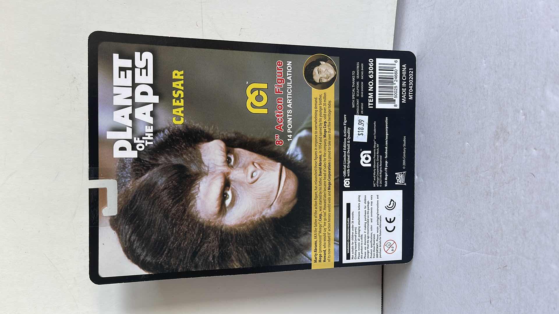 Photo 1 of NIB PLANET OF THE APES MOVIES 8” ACTION FIGURE CAESAR MSRP $18.99