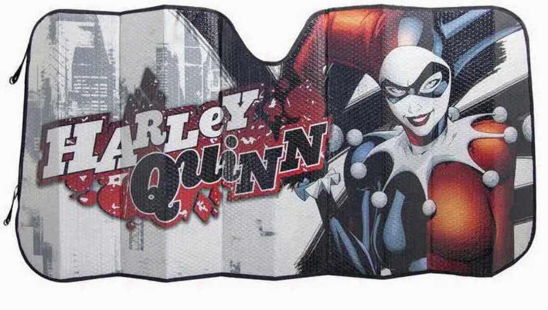 Photo 1 of NIB HARLEY QUINN ACCORDION BUBBLE AUTO SUNSHADE MSRP $19.99