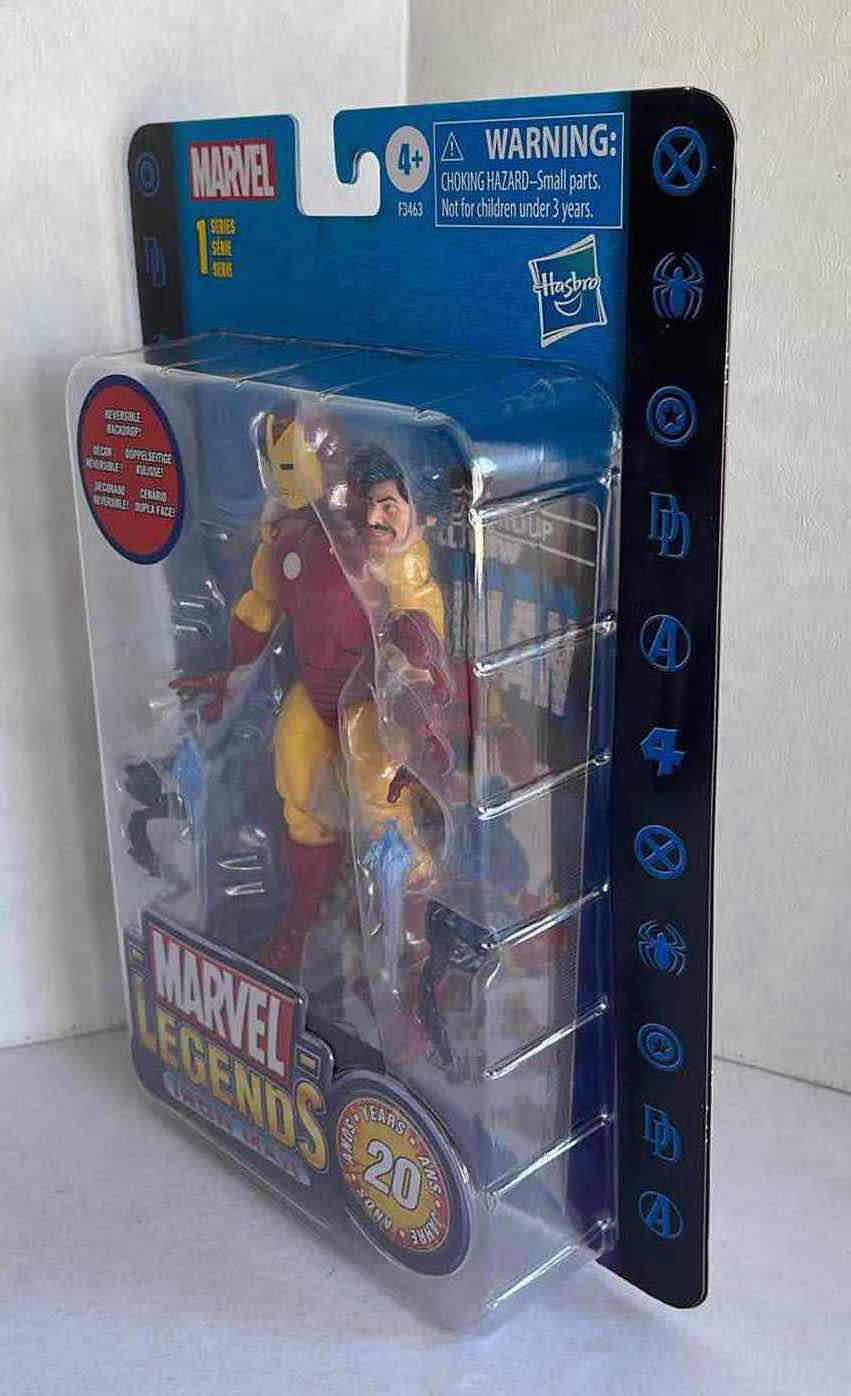 Photo 1 of NIB MARVEL LEGENDS SERIES 1 IRON MAN 20 YEAR ANNIVERSARY MSRP $39.99