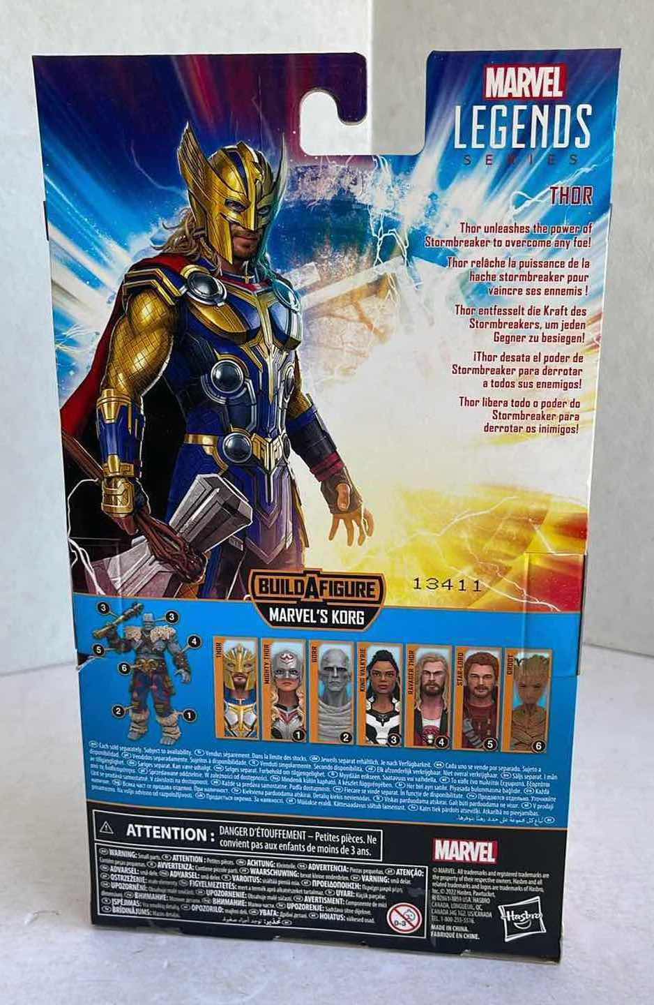Photo 1 of NIB LEGEND SERIES MARVEL STUDIOS THOR LOVE AND THUNDER MSRP $18.99