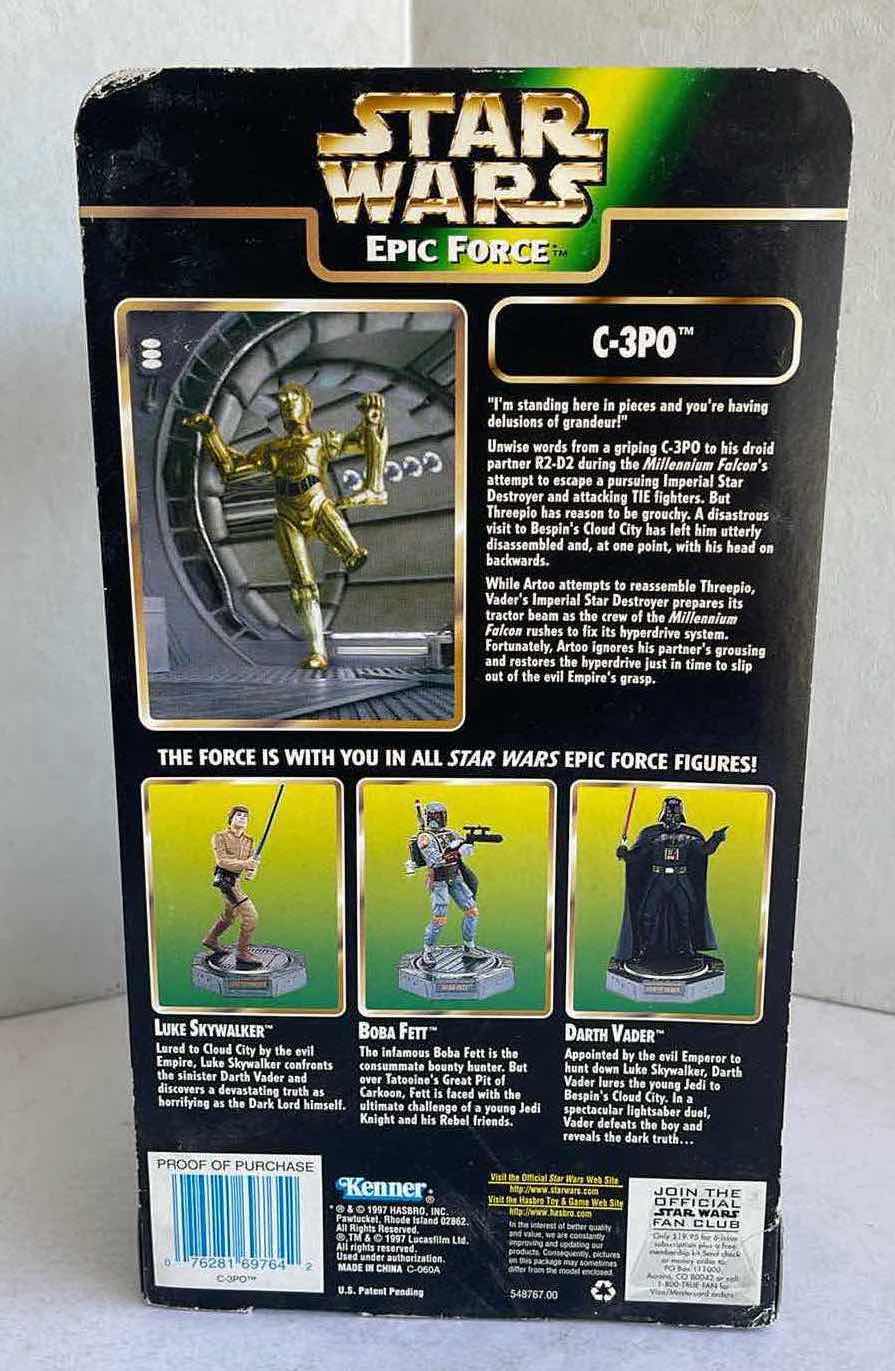 Photo 1 of NIB 1997 STAR WARS EPIC FORCE C-3PO ROTATE FIGURE MSRP $39.99