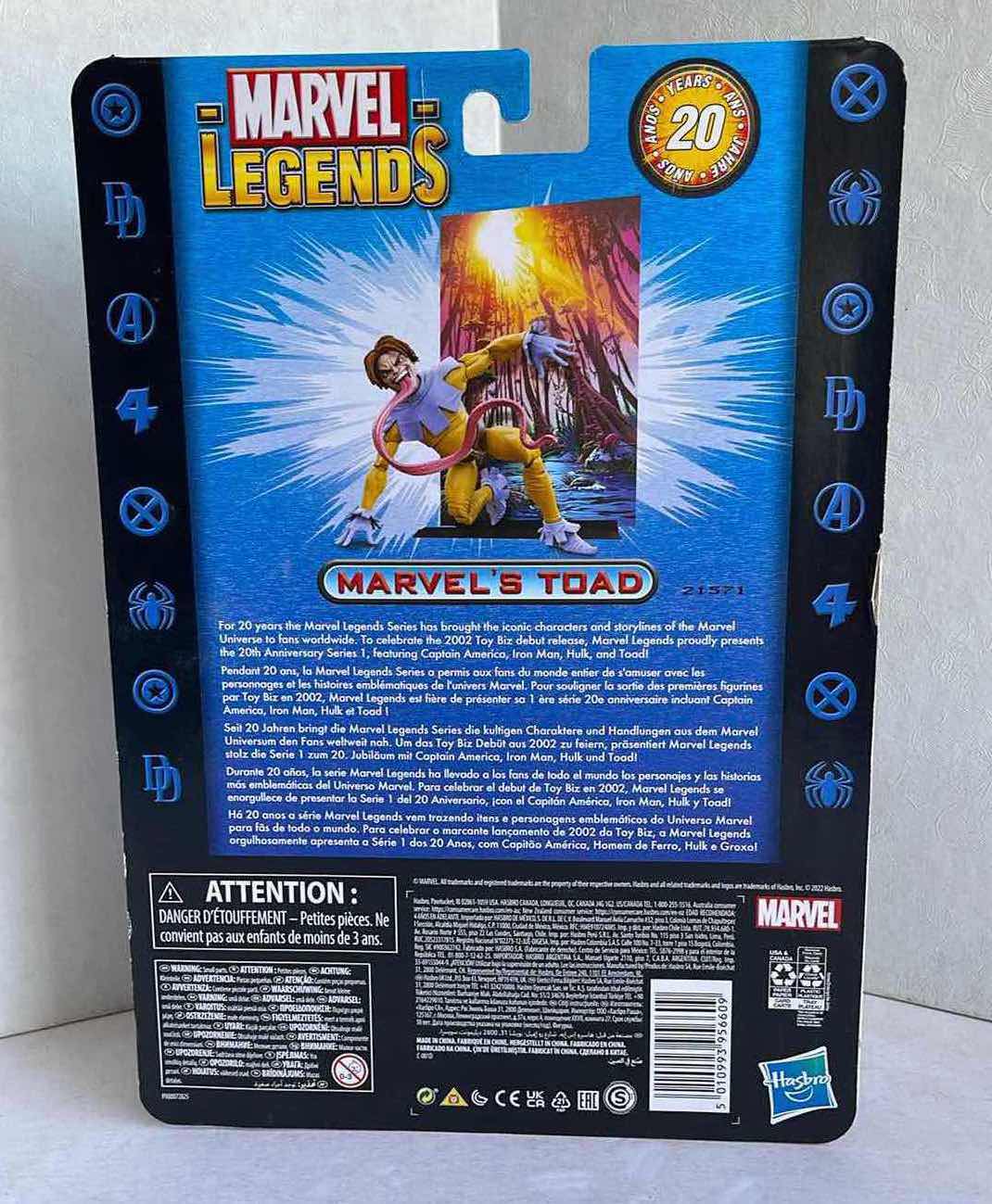 Photo 1 of NIB HSABRO MARVEL LEGENDS MARVEL’S TOAD 20 YEAR ANNIVERSARY MSRP $24.99