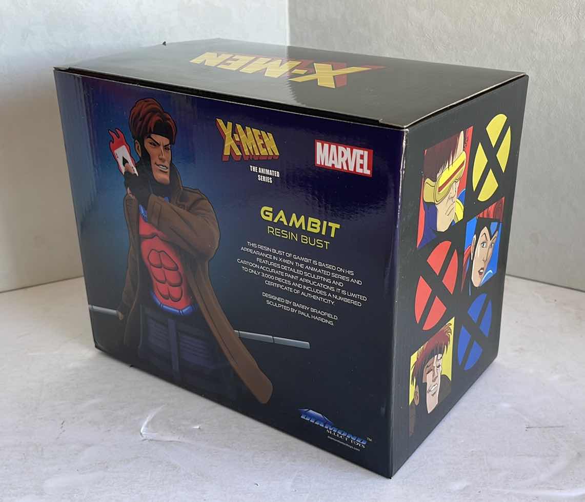 Photo 1 of NIB DIAMOND SELECT TOYS MARVEL X-MEN GAMBIT RESIN BUST MSRP $60