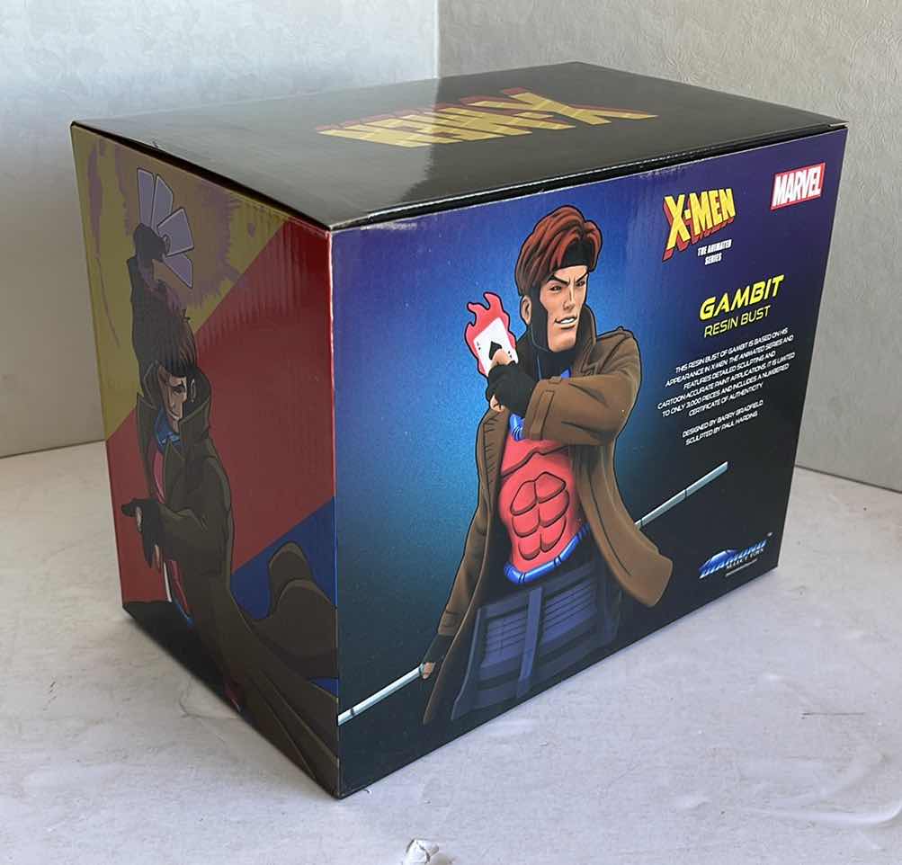 Photo 1 of NIB DIAMOND SELECT TOYS MARVEL X-MEN GAMBIT RESIN BUST MSRP $60