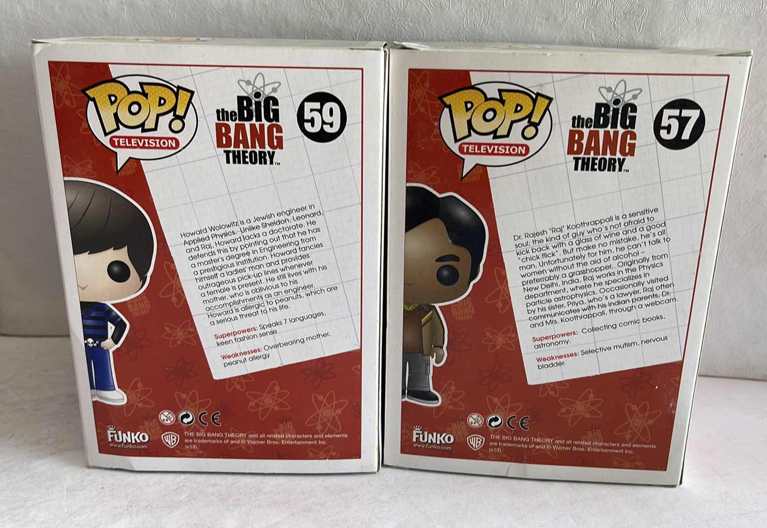 Photo 1 of NIB FUNKO POP LOT OF (4) THE BIG BANG THEORY MALE CHARACTERS