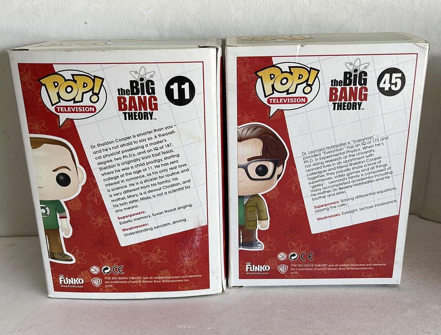 Photo 1 of NIB FUNKO POP LOT OF (4) THE BIG BANG THEORY MALE CHARACTERS